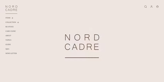 株式会社ノール様 NORD CADRE ECサイト作成（Shopify） | 株式会社